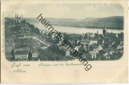 Remagen - Apollinariskirche - Verlag Edm. von König Heidelberg ca. 1895