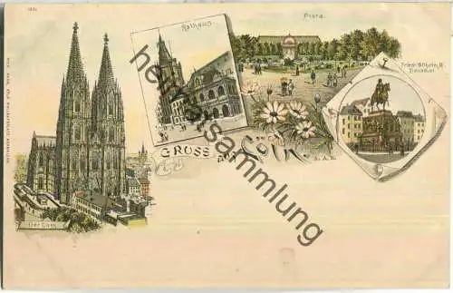 Köln - Dom - Flora - Verlag Wilhelm Hahn Köln ca. 1895