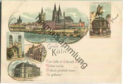 Köln - Gurzenich - St. Gereon - Theater - ohne Verlagsangabe ca. 1895