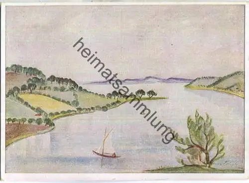 Nordmark - Künstlerkarte Anna Hertell - Scheriff an der Apenrader Förde - Verlag Volksbund für das Deutschtum im Ausland