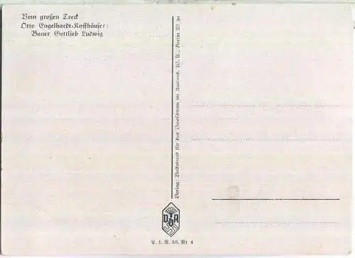 Vom grossen Treck - Künstlerkarte Otto Engelhardt-Kyffhäuser - Bauer Gottlieb Ludwig