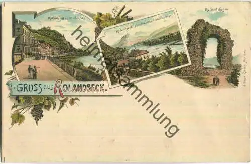 Rolandseck - Nonnenwerth - Verlag Ottmar Zieher ca. 1895