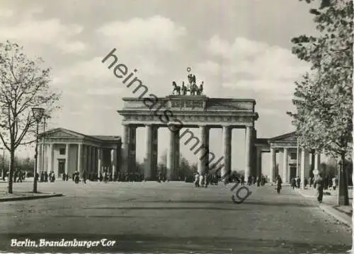 Berlin - Brandenburger Tor - Foto-AK Grossformat 1958