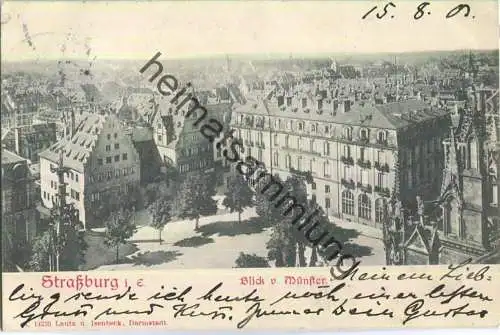 Strasbourg - Strassburg - Blick vom Münster - Verlag Lautz & Isenbeck Darmstadt