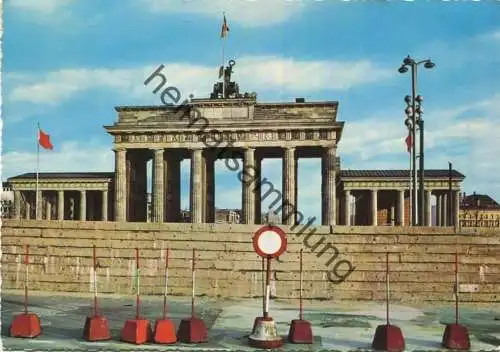 Berlin - Brandenburger Tor - AK Grossformat gel.