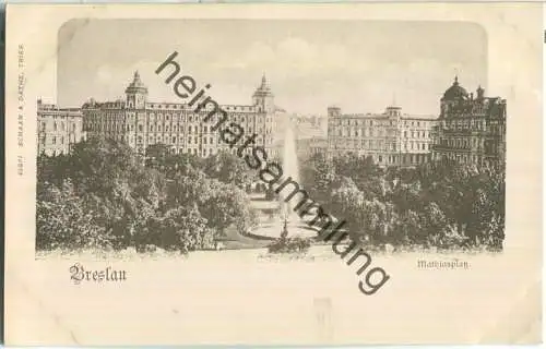 Breslau - Mathiasplatz - Verlag Schaar & Dathe Trier ca. 1900