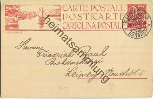 Bildpostkarte - Vevey-la-Tour - gelaufen 1923