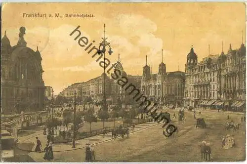 Frankfurt - Bahnhofplatz - Verlag Gerhard Blümlein & Co. Frankfurt