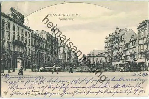 Frankfurt a. M. - Goetheplatz - Verlag Dr. Trenkler Co. Leipzig