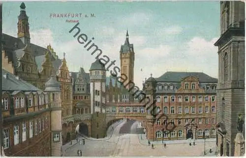 Frankfurt am Main - Rathaus - Verlag Dr. Trenkler Co. Leipzig 1908