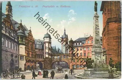 Frankfurt am Main - Paulsplatz mit Rathaus