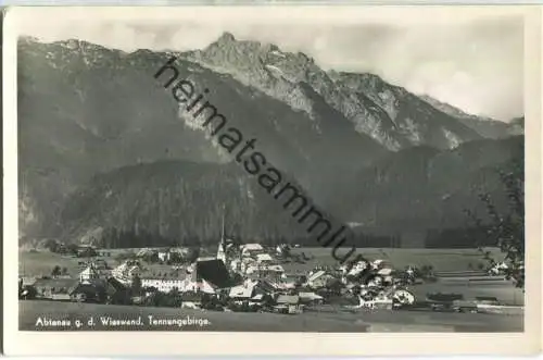 Abtenau gegen die Wieswand - Tennengebirge - Foto-Ansichtskarte  - Verlag C. Jurischek Salzburg