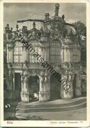 Dresden - Zwinger - Wallpavillon - Verlag Walter Hahn Nr. 10654 - Handabzug