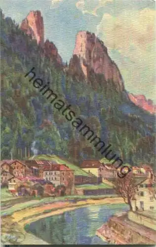 Hallein - Barmsteine - Künstlerkarte - Aquarell Verlag S. Frank Graz