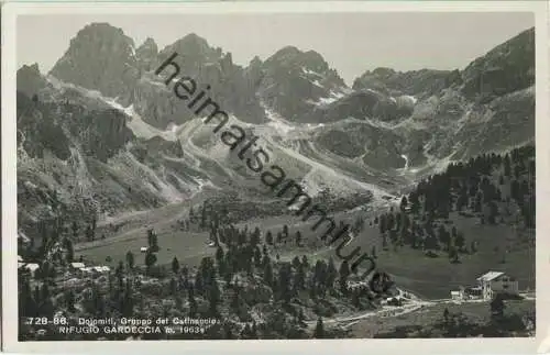 Rifugio Gardeccia - Dolomiti - Gruppo del Catinaccio - Foto-Ansichtskarte - Editore Lor. Fränzl Bolzano