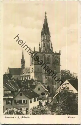 Konstanz - Münster - Foto-Ansichtskarte - Franckh-Verlag Stuttgart