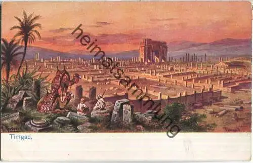 Timgad - Künstlerkarte F. Perlberg