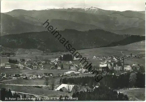 St. Peter mit Feldberg - Foto-Ansichtskarte - Bildverlag Freiburg