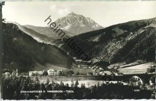 Stefansbrücke bei Innsbruck - Foto-Ansichtskarte - Oberhaidinger Verlag Innsbruck