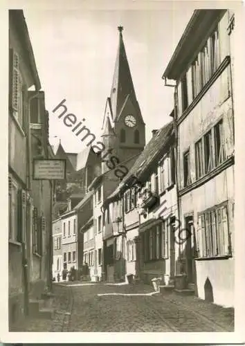 Friedberg - Augustinergasse mit Stadtkirche - Foto-Ansichtskarte - Photo Ernst Götz Friedberg (E93192y)*