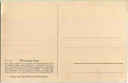 Watzmann Sage - Berggesichter - Verlag Karl Ermisch Berchtesgaden