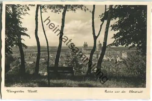 Weingarten - Partie aus der Oberstadt - Foto-Ansichtskarte - Verlag Max Strobel Weingarten