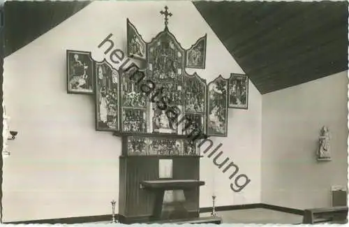 Wallfahrtskapelle Heimbach - Niederrheinischer Schnitzaltar - Foto-Ansichtskarte