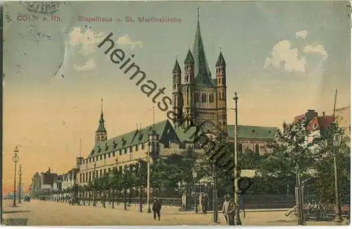 Köln - Stapelhaus und St. Martinskirche - Verlag Heiss & Co. Cöln-Sülz