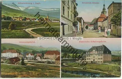 Schmiedeberg im Riesengebirge - Kowary - Friedrichstrasse - Genesungsheim - Eisenbahn-Erholungsheim