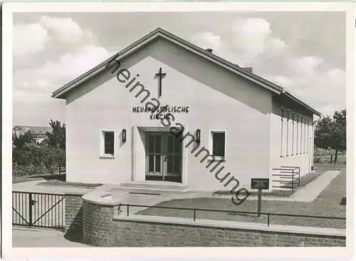 Kiel-Elmschenhagen - Neuapostolische Kirche Nelkenweg 18 - Foto-Ansichtskarte Grossformat ca. 1960