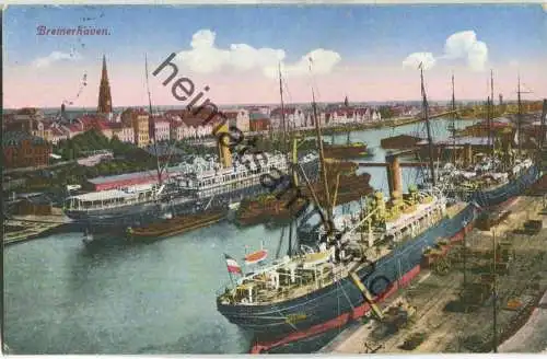 Bremerhaven - Hafen - Schiffe - Verlag M. Schwarz Geestemünde