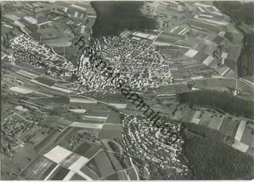 Gechingen - Luftbild - Foto-Ansichtskarte - Verlag Arthur L. Traut Welzheim