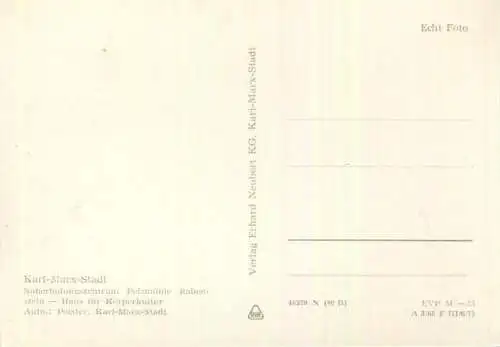 Karl-Marx-Stadt - Naherholungszentrum Pelzmühle - Haus der Körperkultur - Verlag Erhard Neubert KG Karl-Marx-Stadt