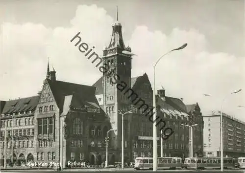 Karl-Marx-Stadt - Rathaus - Foto-AK Grossformat - Verlag Lichtbild Schincke KG Zeitz