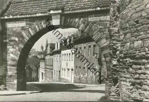 Freiberg - Torbogen am Donatsturm mit Donatsgasse - Verlag Bild und Heimat Reichenbach