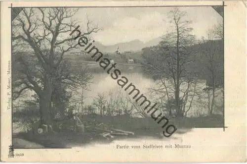 Partie vom Staffelsee mit Murnau - Verlag P. Moser Murnau ca. 1900