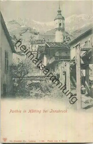 Parthie in Hötting bei Innsbruck - Verlag Dr. Trenkler Co. Leipzig ca. 1900