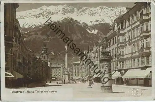 Innsbruck - Maria Theresienstrasse - Foto-AK ca. 1900 - Verlag Fritz Gratl Innsbruck