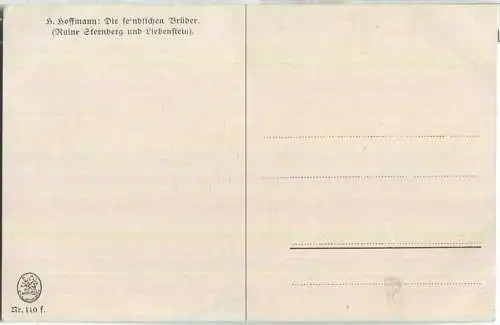 Die feindlichen Brüder - Künstlerkarte H. Hoffmann - Verlag Edm. von König Heidelberg