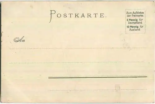 Königstuhl bei Rhens - Künstlerkarte Bilsen - Novitas-Verlag GmbH Hamburg ca. 1900