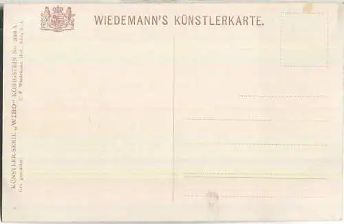 Königstein im Taunus - altes Rathaus - Künstlerkarte - Verlag C. F. Wiedemann Roda