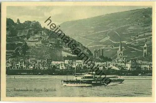 Bacharach - Ruine Stahleck - Fahrgastschiff - Verlag Knackstedt & Näther Hamburg