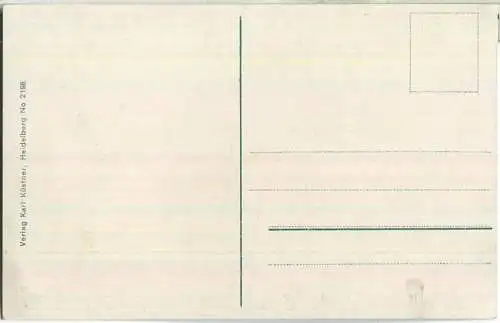 Heidelberg - Schloss - Das grosse Fass - Künstlerkarte - Verlag Karl Küstner Heidelberg