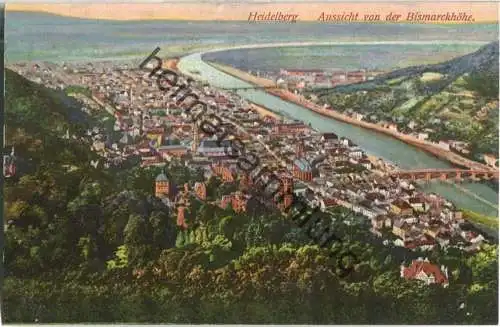 Heidelberg - Aussicht von der Bismarckhöhe