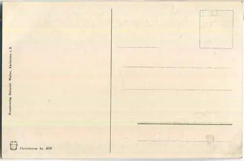 Heidelberg - Schlossterrasse und achteckiger Turm - Verlag Heinrich Walter Karlsruhe