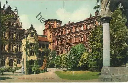 Heidelberg - Der Schlosshof - Verlag Edm. von König Heidelberg