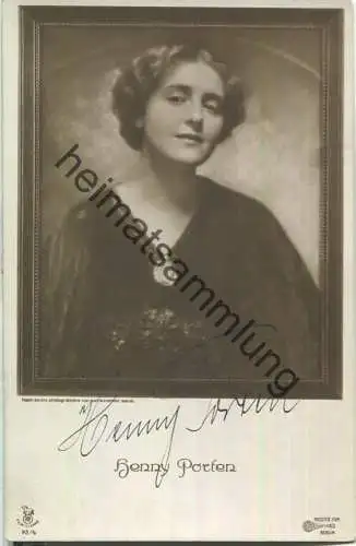 Henny Porten - Original-Autogramm - Verlag Filmsterne 72/4