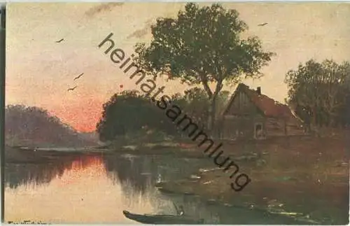 Teich - signiert Werttheim Dresden - Verlag Rehn & Linzen Cassel No. 2075 ca. 1910