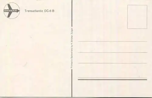Swissair - Transatlantic DC-6 B