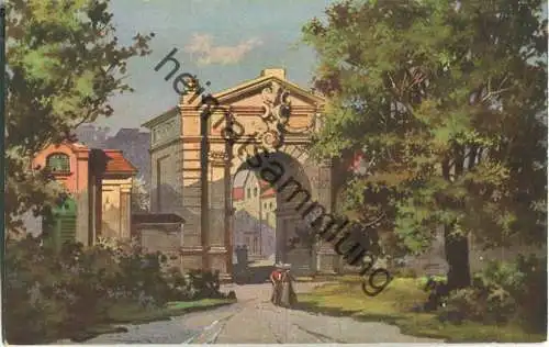 Stadttor - signiert Fuggenberger - Verlag Rehn & Linzen Cassel No. 2107 ca. 1910